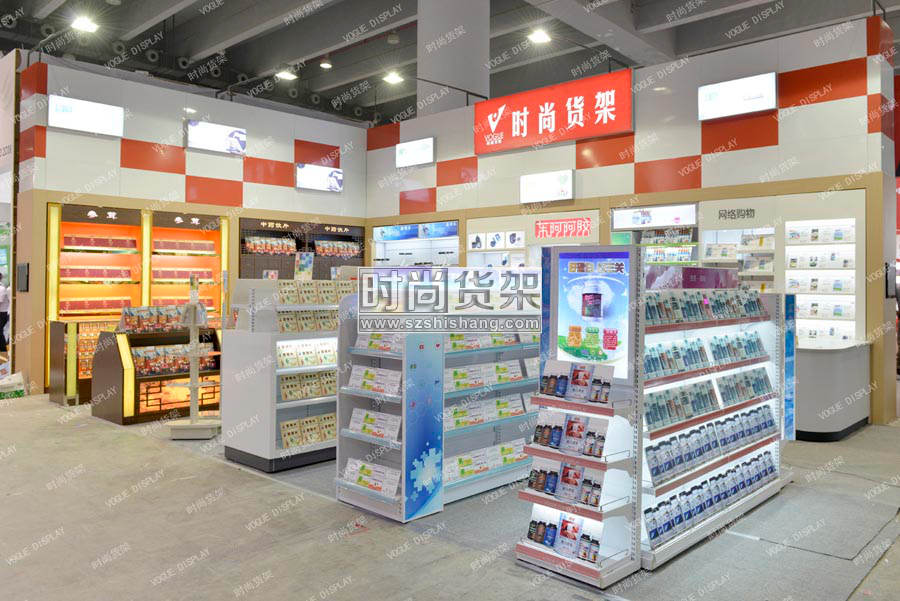 藥店貨架擺放展示圖